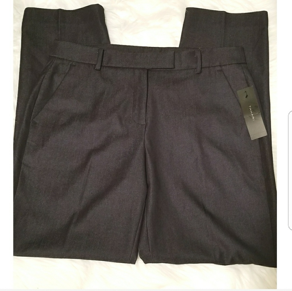 {Tahari} Sandra Navy Blue Pant - Picture 2 of 5